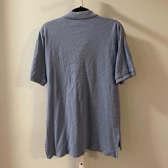 Polo Ralph Lauren Blue Collared Shirt with Pink Logo - Picture 4 of 4